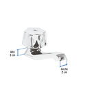 Llave Individual para Lavabo Metalica con Maneral Foset Basic