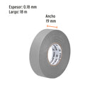 Cinta de Aislar 19 mm X 18 mts Truper Gris