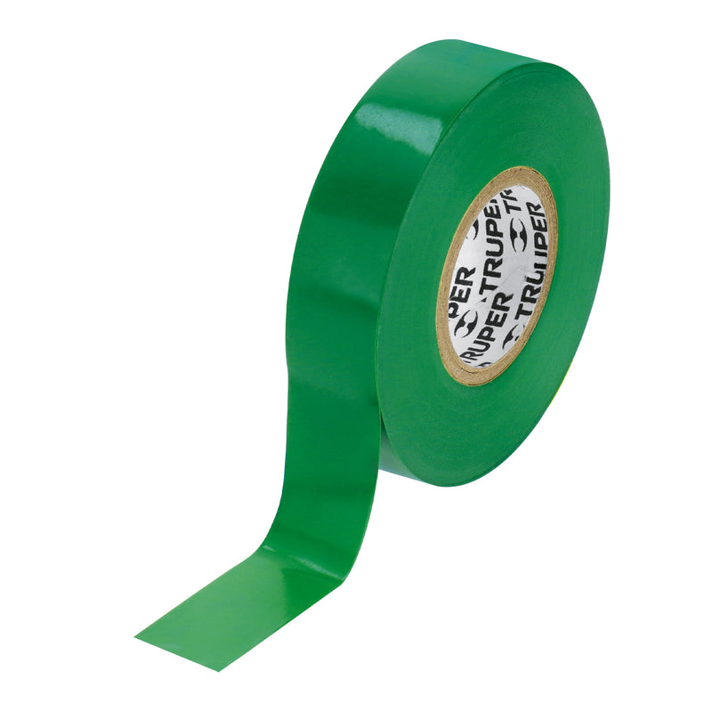 Cinta de Aislar 19 mm X 18 mts Truper Verde