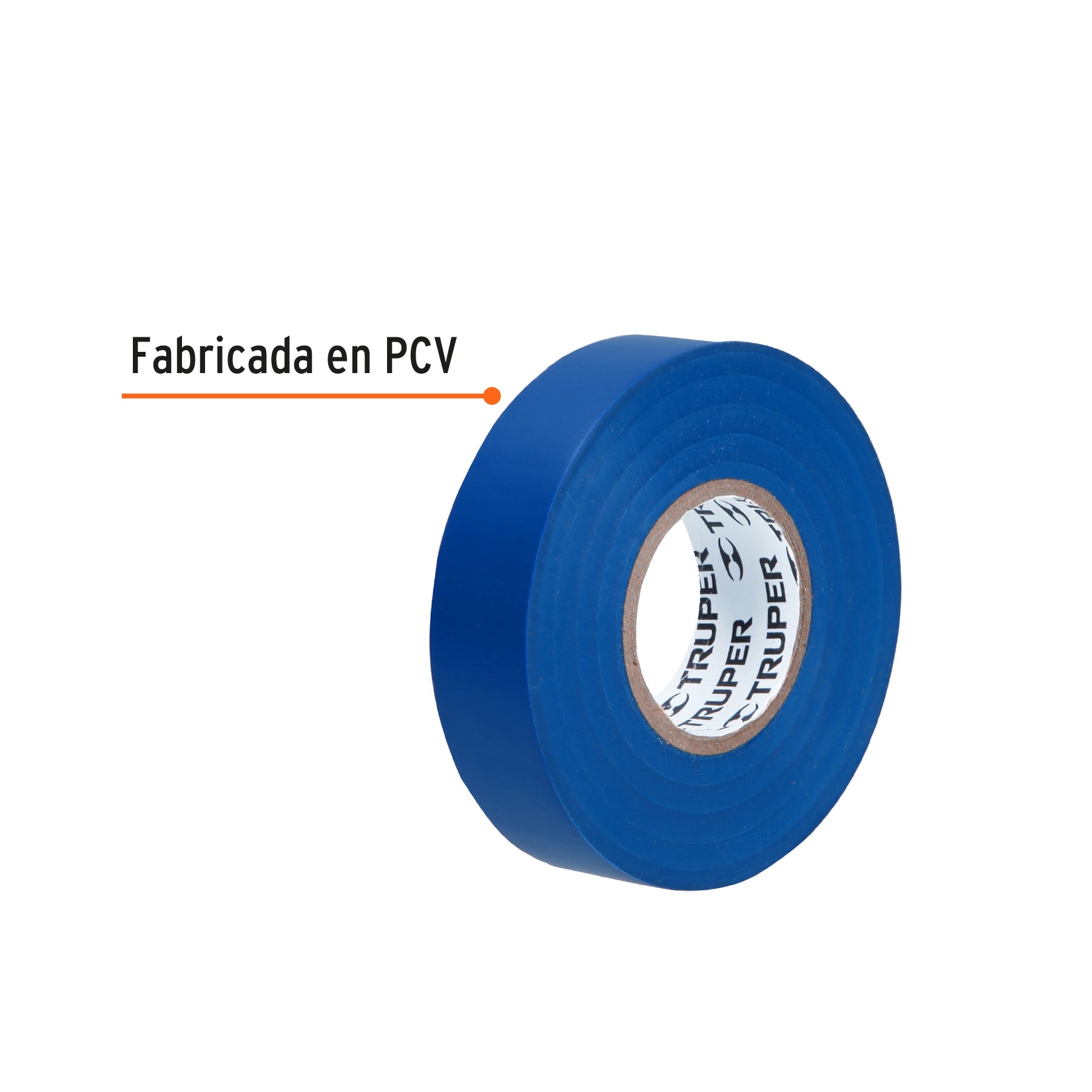 Cinta de Aislar 19 mm X 18 mts Truper Azul