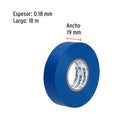 Cinta de Aislar 19 mm X 18 mts Truper Azul