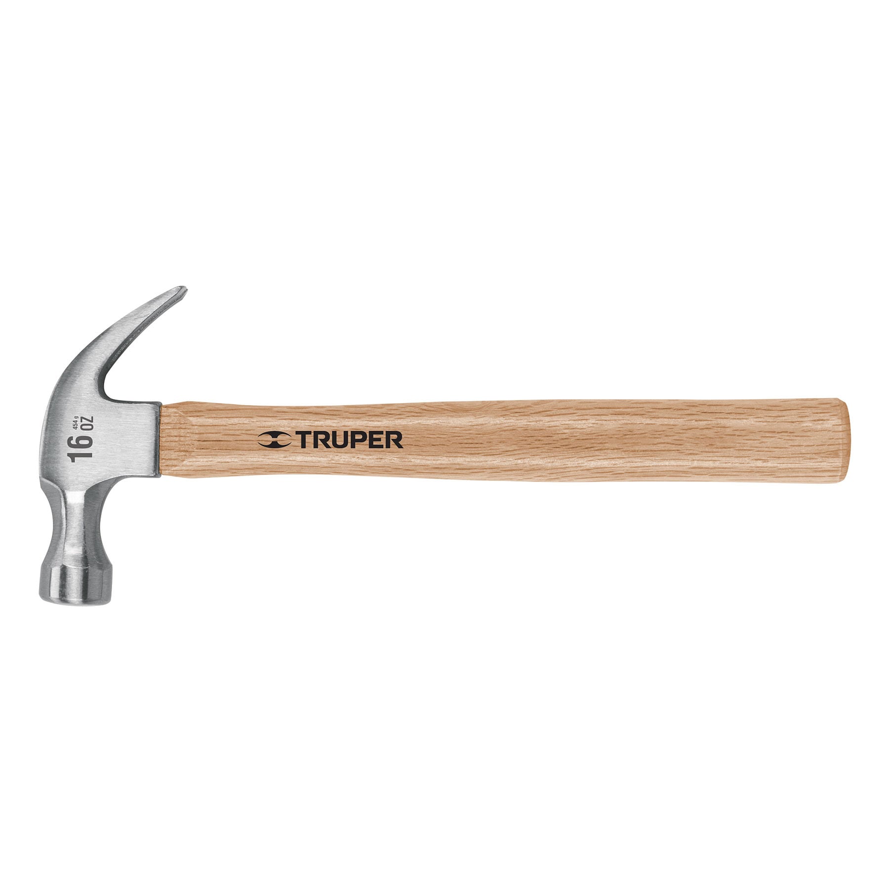 Martillo Pulido Uña Curva Mango Madera 16 Onzas Truper