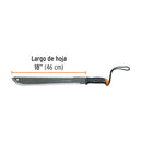Machete Doble Filo 18" Cacha Atornillada Truper