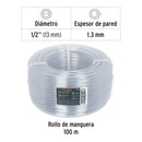 Manguera Transparente de Nivel Truper 1/2" (13 mm) Rollo 100 Metros