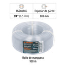 Manguera Transparente de Nivel Truper 1/4" (6.5 mm) Rollo 100 Metros