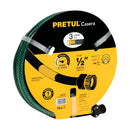 Manguera Reforzada 3 Capas Conexiones Plasticas 1/2" Rollo 10 Metros Pretul