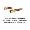 Manguera Super Reforzada 4 Capas Conexiones Metal 1/2" Rollo 15 Metros Truper