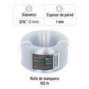 Manguera Transparente Industrial Truper 3/16" (5 mm) Rollo 100 Metros