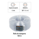Manguera Transparente de Nivel Truper 3/8" (9.5 mm) Rollo 100 Metros