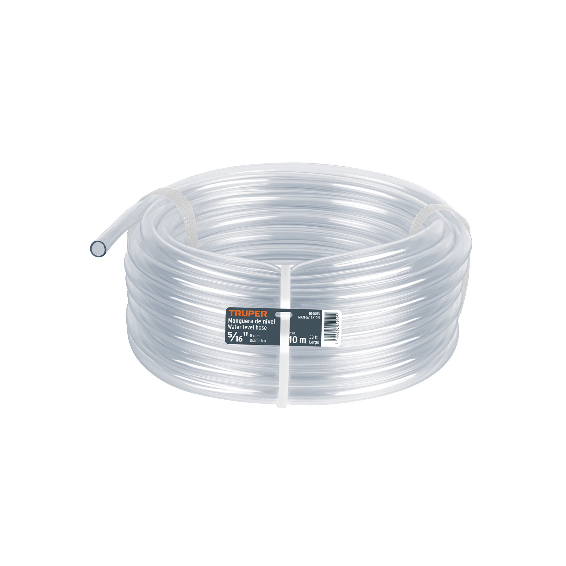 Manguera Transparente de Nivel Truper 5/16" (8 mm) Rollo  10 Metros