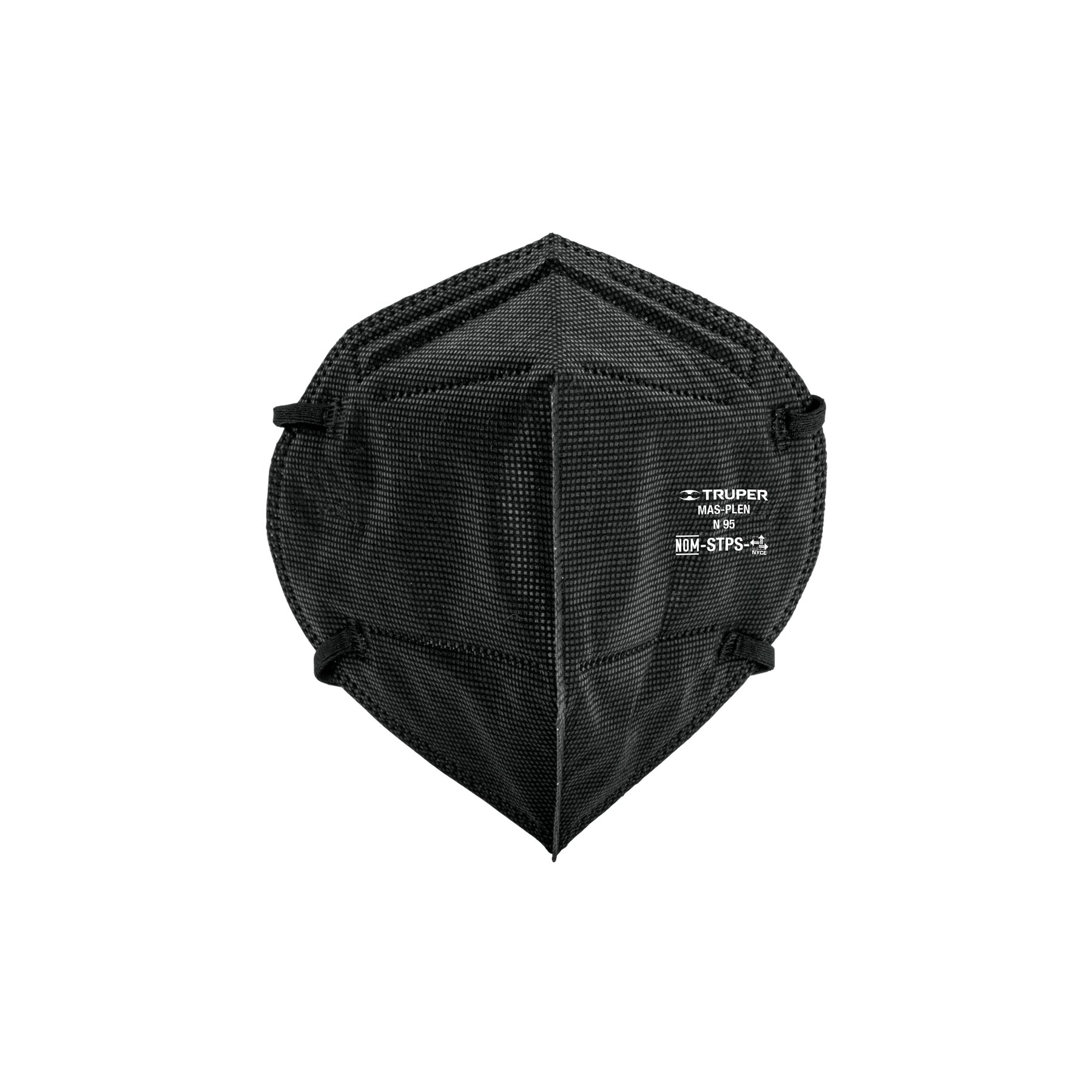 Cubrebocas Plegable N95 para Polvos y Particulas Truper Negro