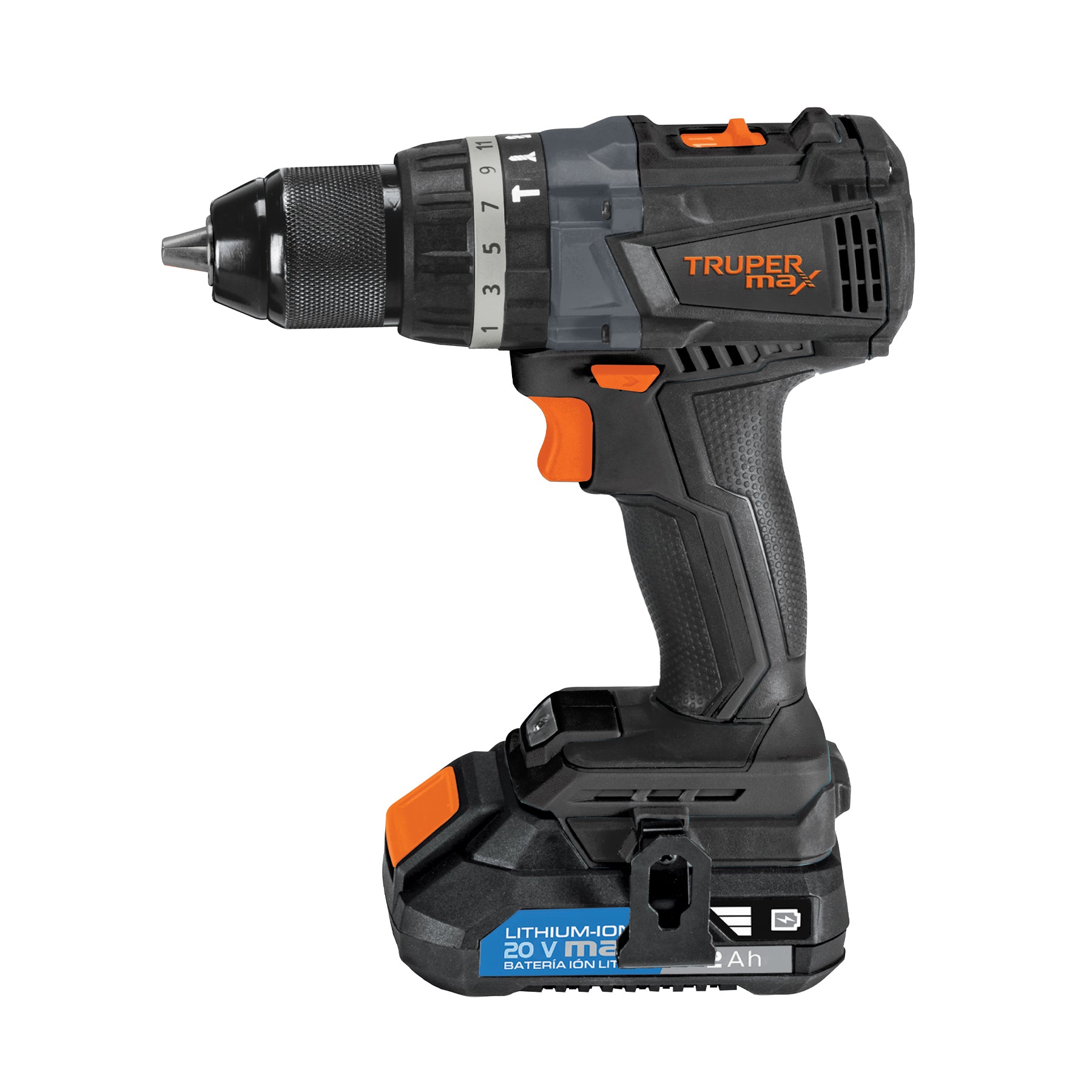 Rotomartillo Inalambrico 20 Volts Broquero de 1/2" Brushless Truper Max