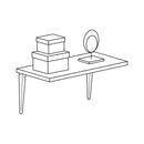 Mensula de Acero Fiero Blanca  4" x 5"