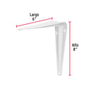 Mensula de Acero Fiero Blanca  6" x 8"