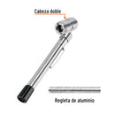 Calibrador de Presion 50 PSI Cabeza Doble Truper