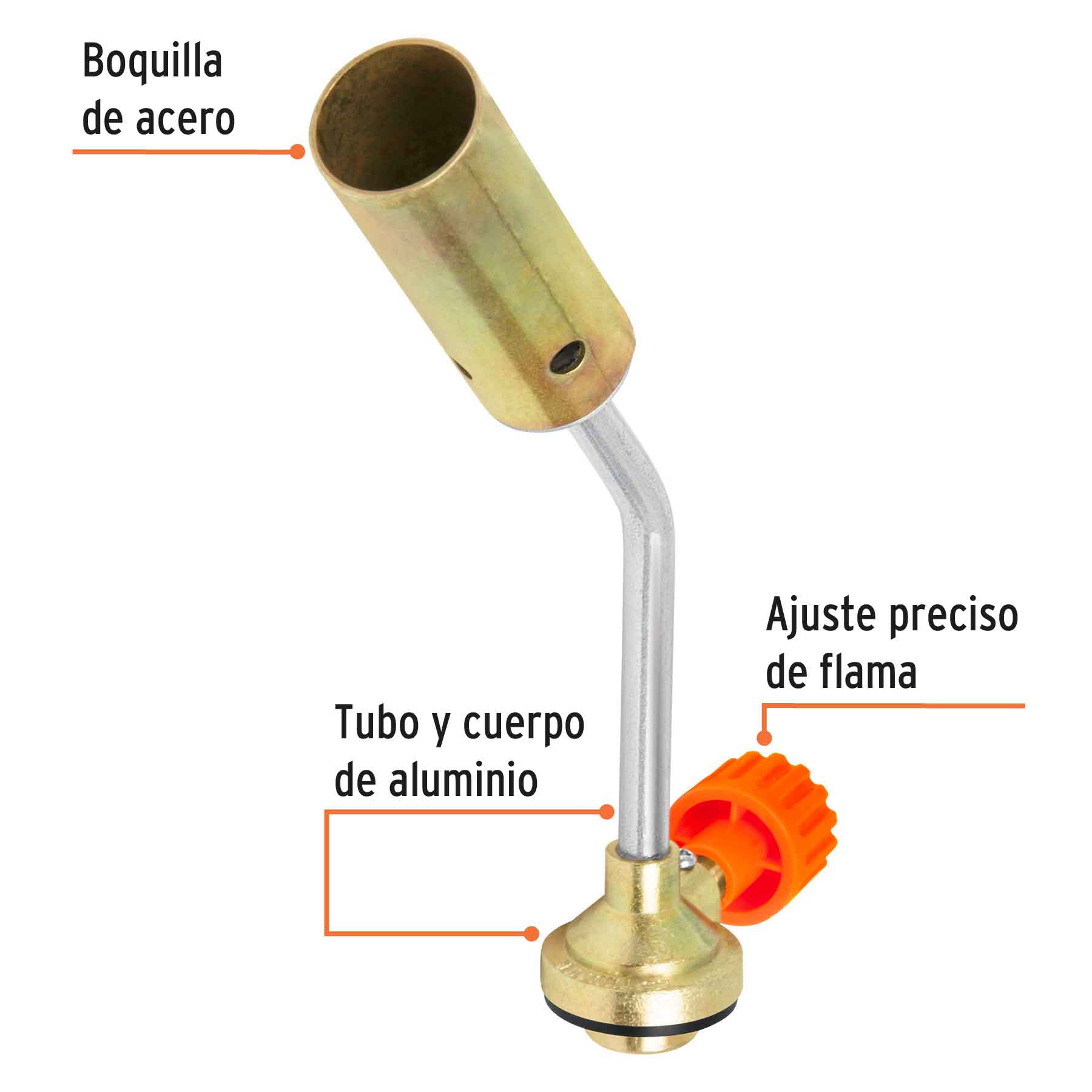 Mechero para Lata de Gas Roscada Truper