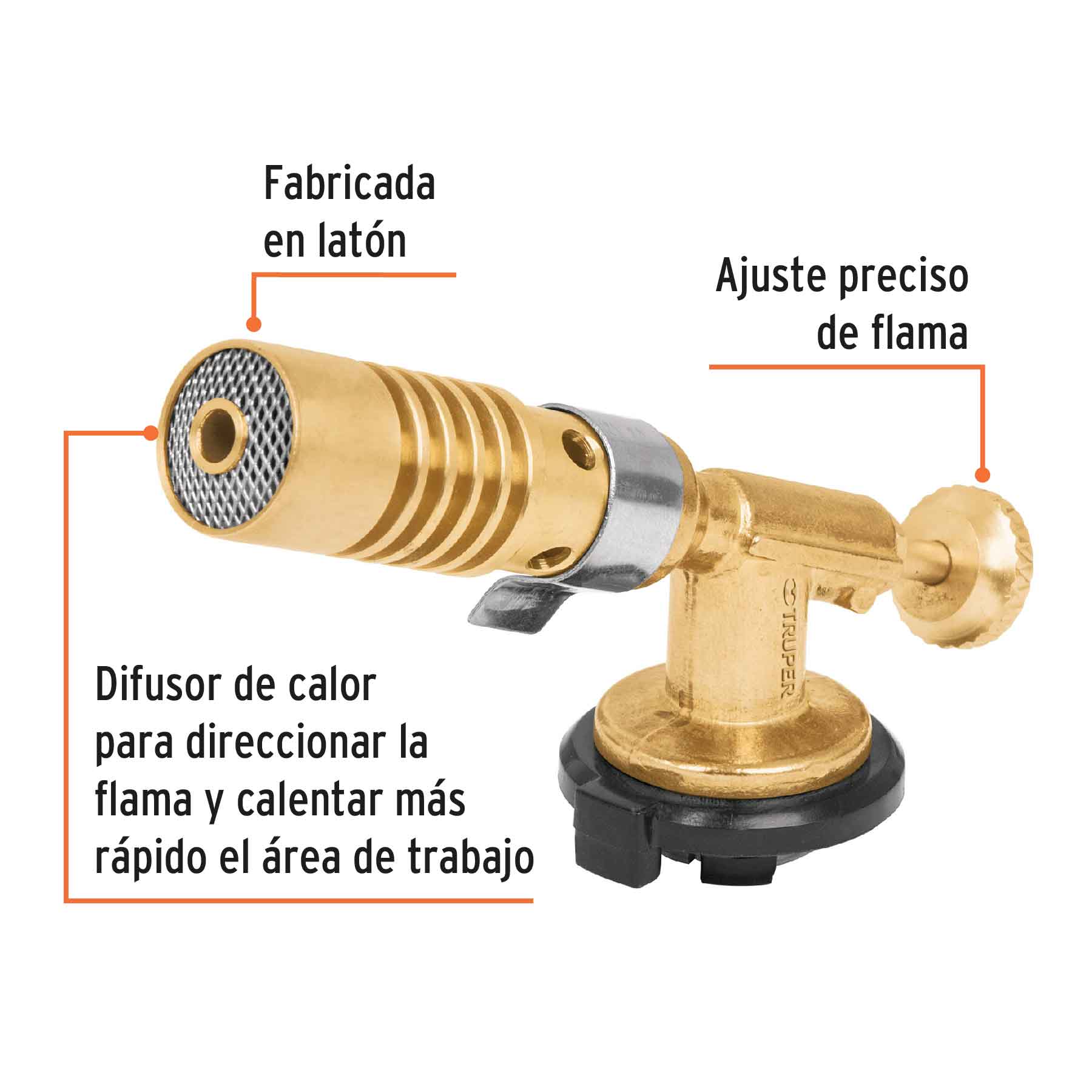 Soplete para Lata de 1/4 de Vuelta Truper