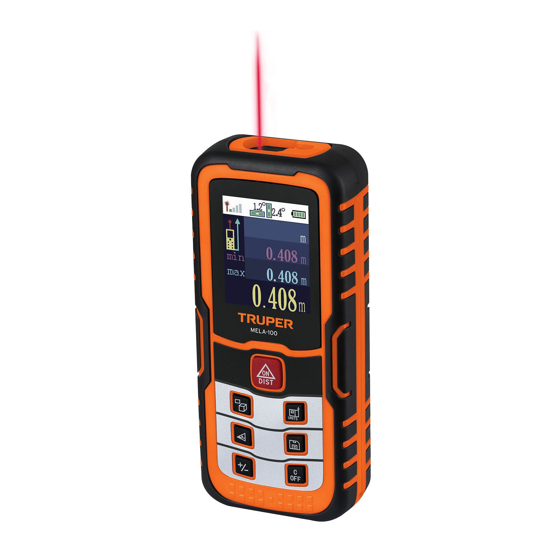 Medidor Laser de Distancia de 0.05 m a  100 m Truper