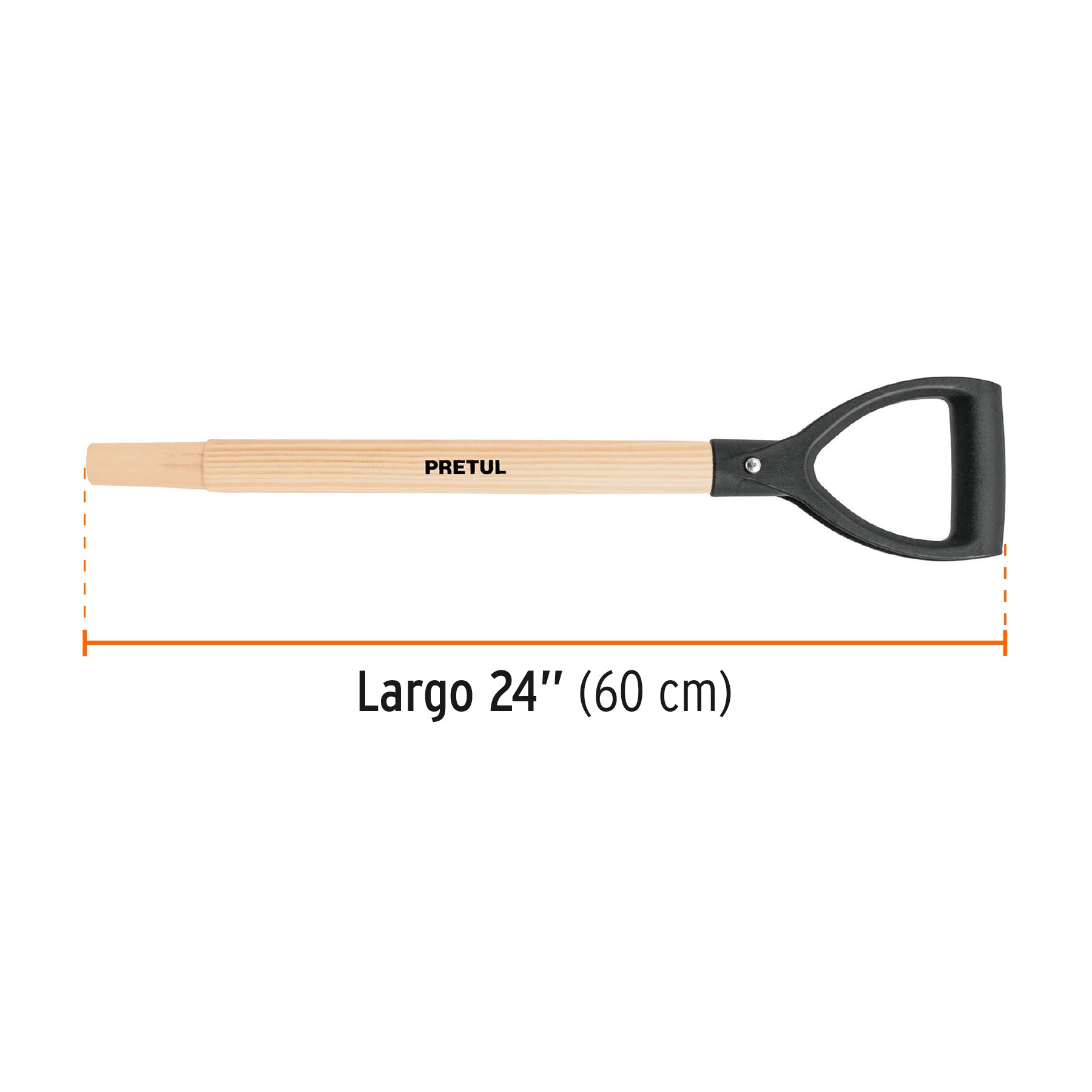 Mango para Pala Puño "Y" de 24" Pretul