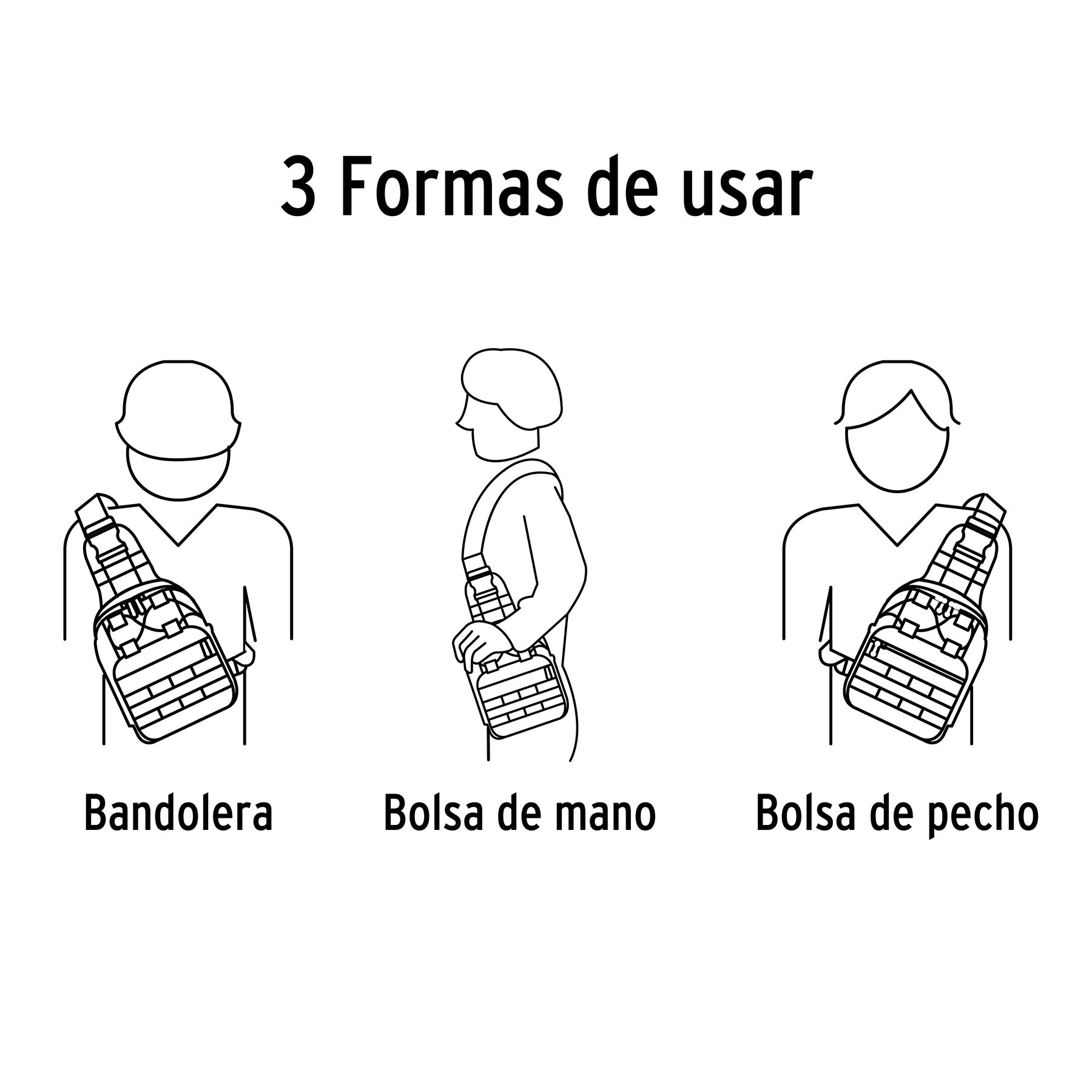 Mochila Táctica Multiusos Negra Truper