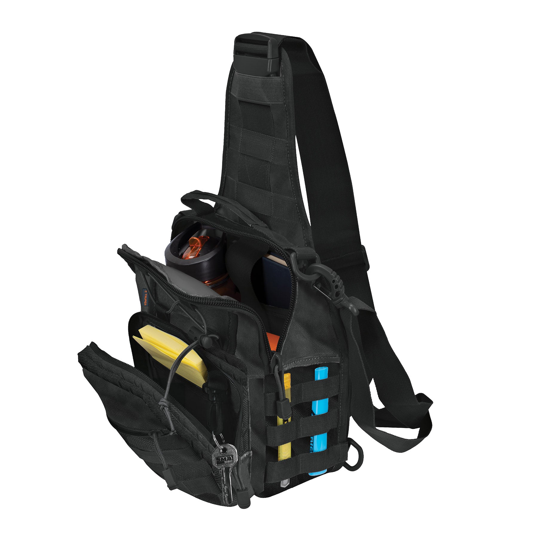 Mochila Táctica Multiusos Negra Truper