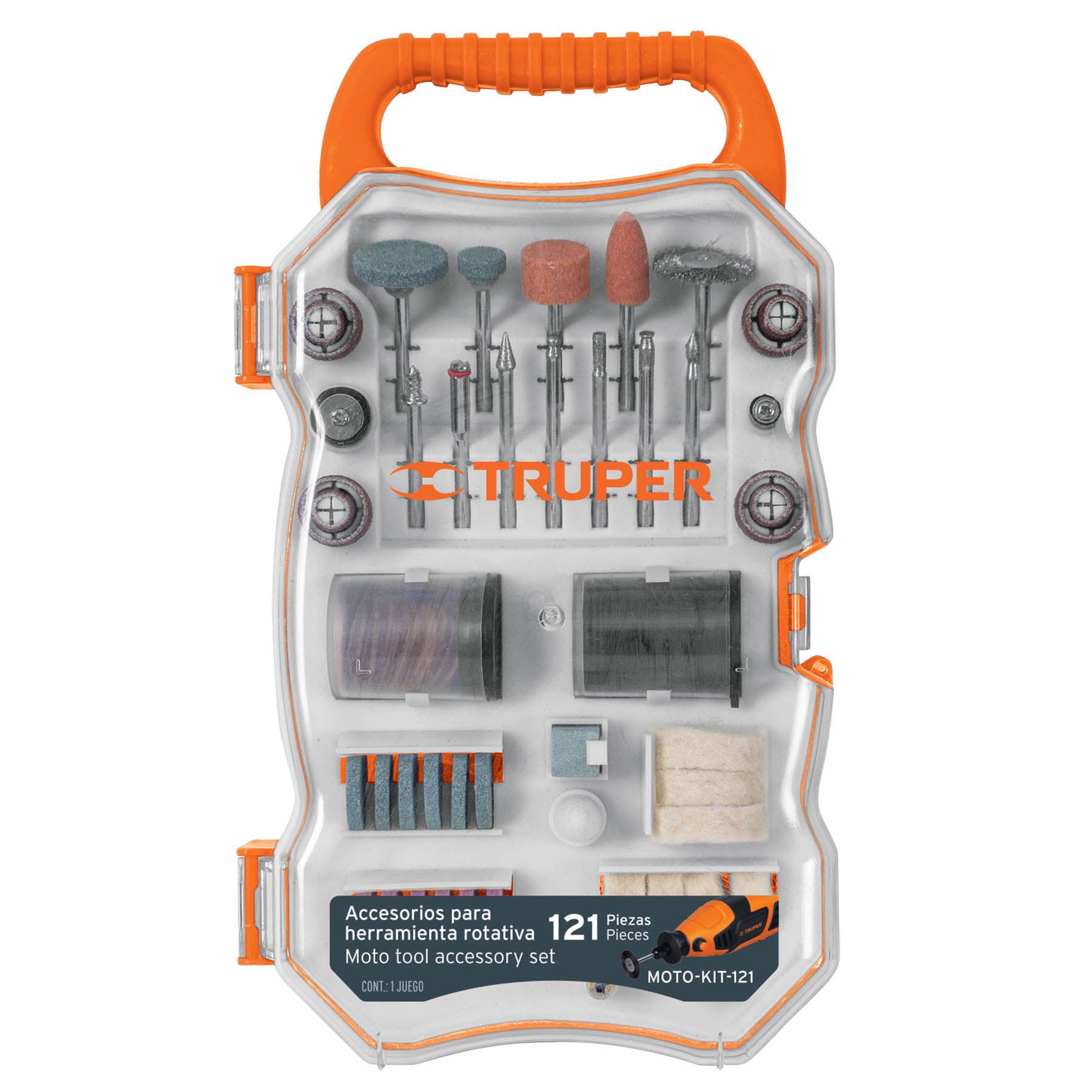 Kit de Accesorios para Motol Tool 121 Piezas Truper