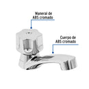 Llave Individual para Lavabo Plastica con Maneral Foset Basic