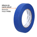 Masking Tape Color Azul Truper 24 mm X 50 mts