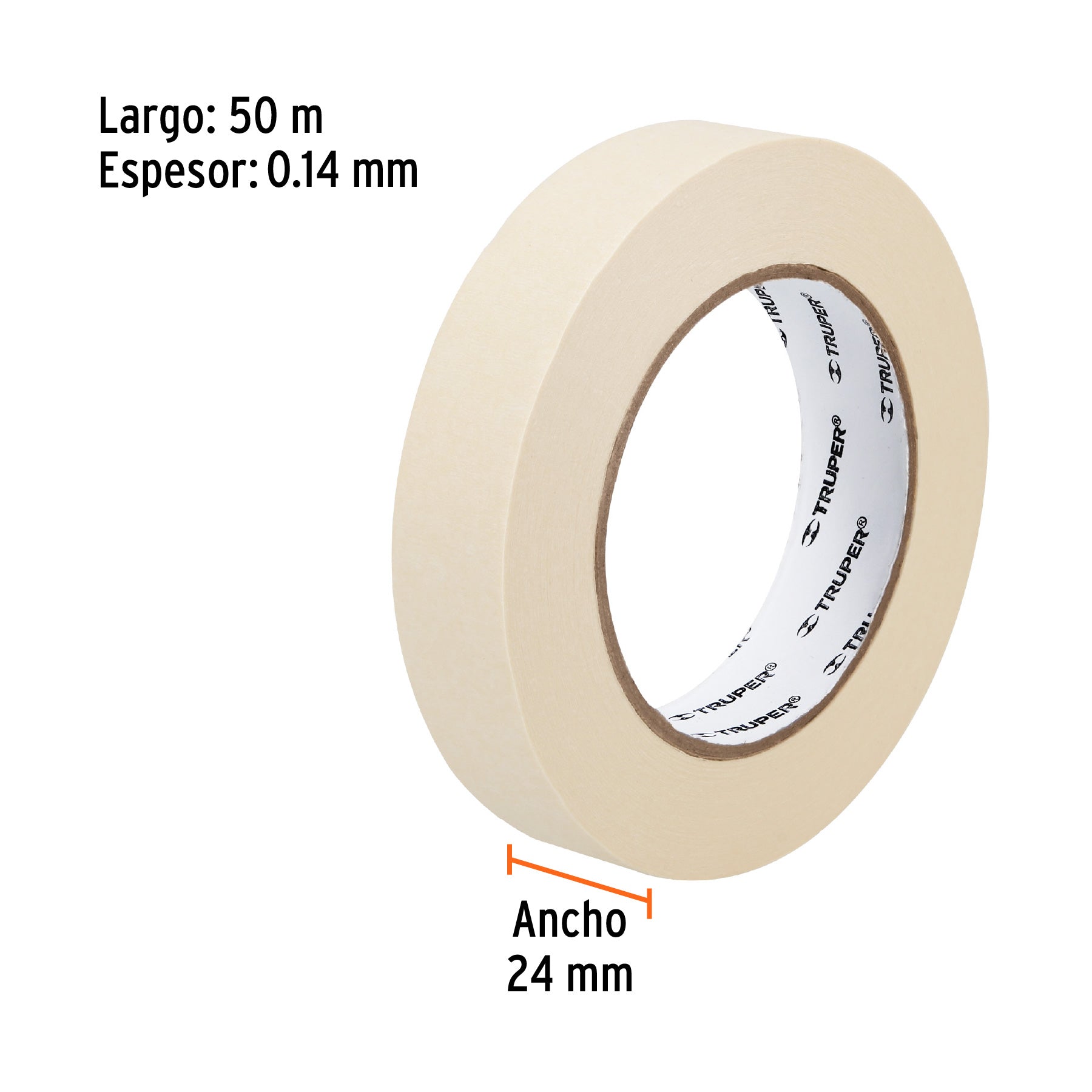 Masking Tape Uso General TRUPER 24 mm X 50 mts