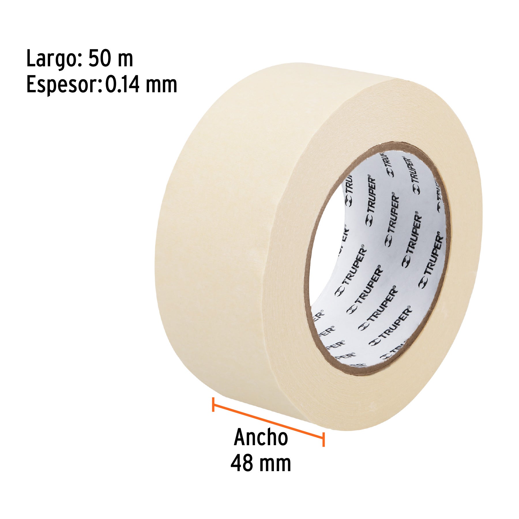 Masking Tape Uso General TRUPER 48 mm X 50 mts