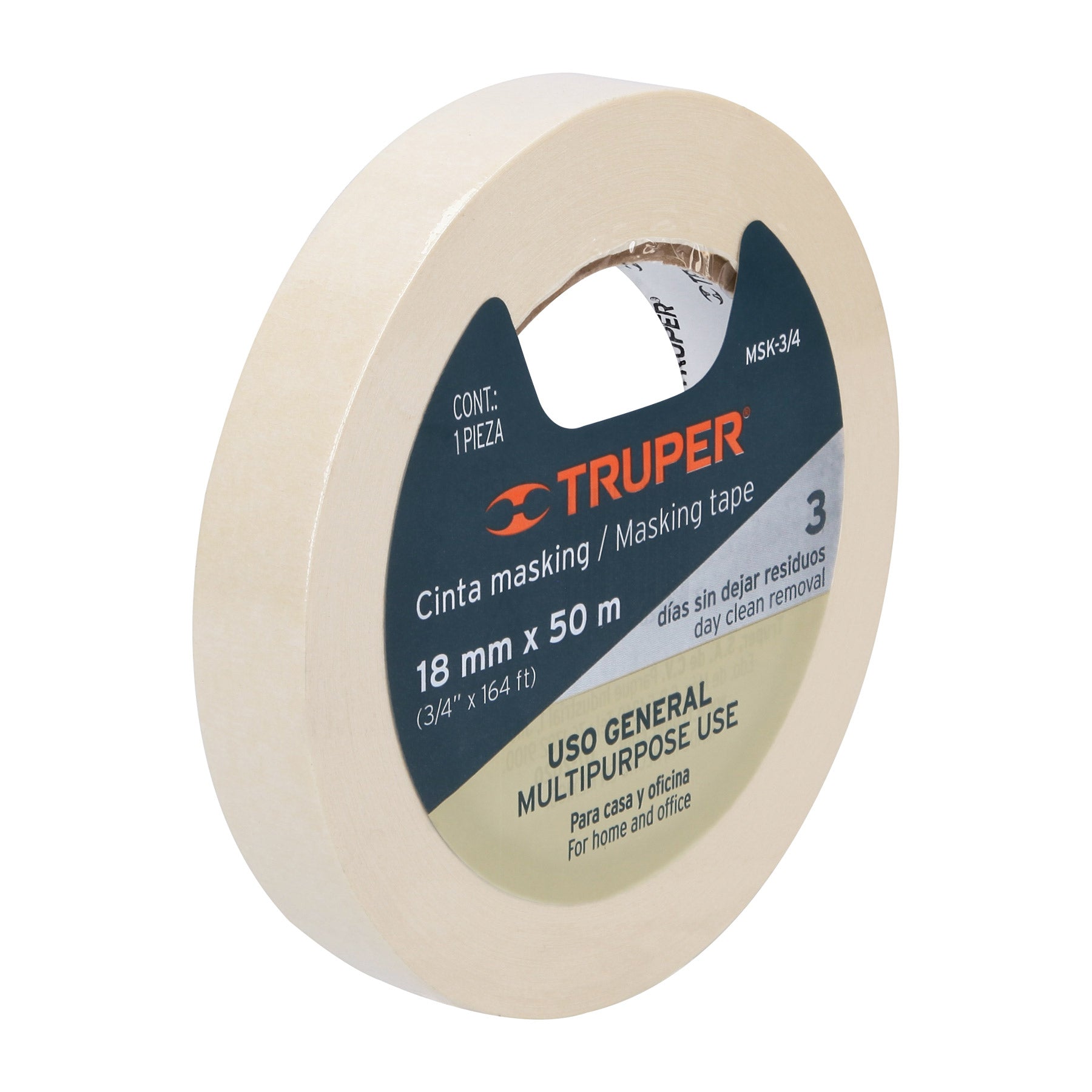 Masking Tape Uso General TRUPER 18 mm X 50 mts