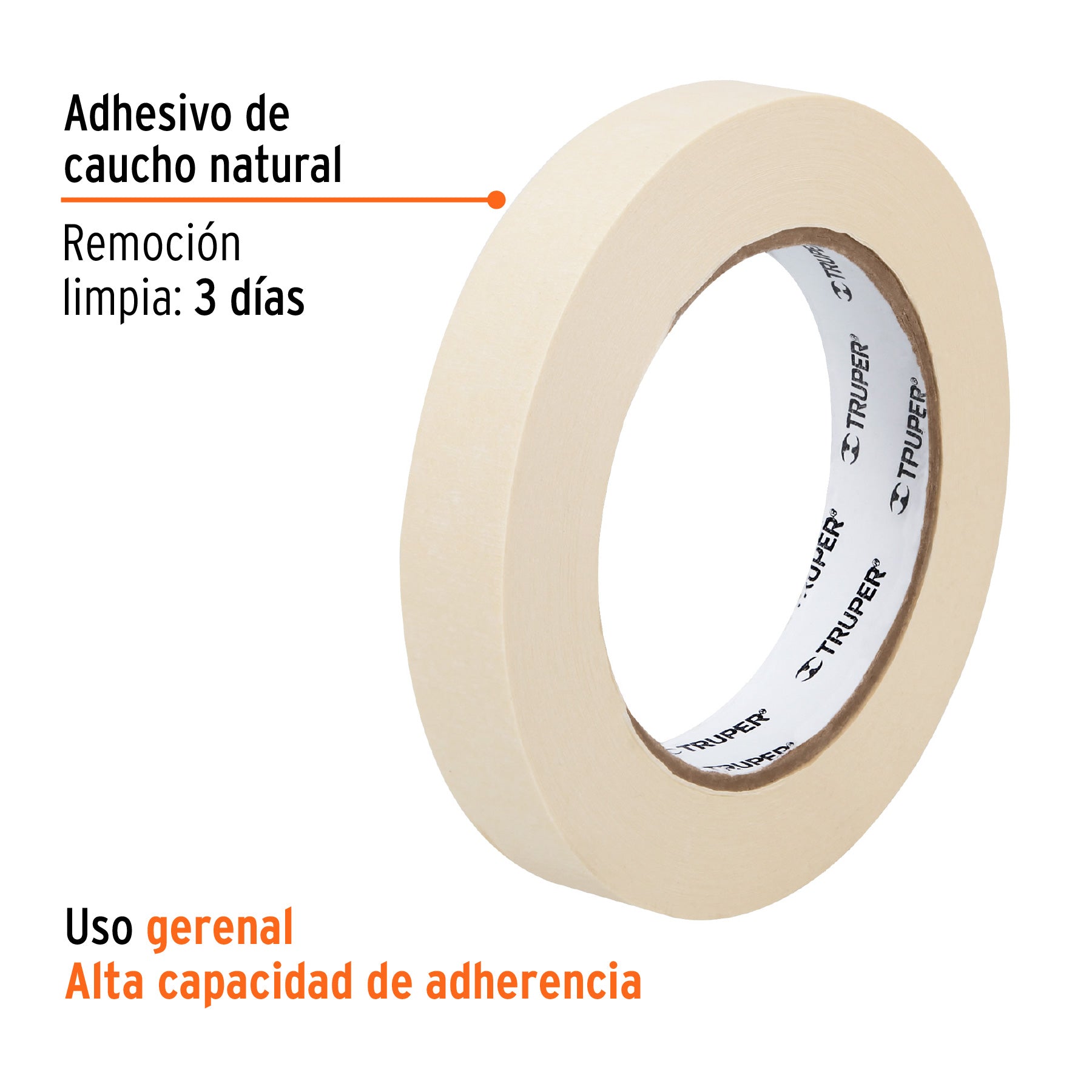 Masking Tape Uso General TRUPER 18 mm X 50 mts