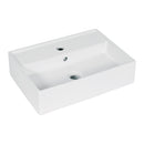 Lavabo de Porcelana de Sobreponer Rectangular Blanco FOSET