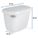 Tanque Bajo para WC Ceramico con Accesorios Blanco Foset