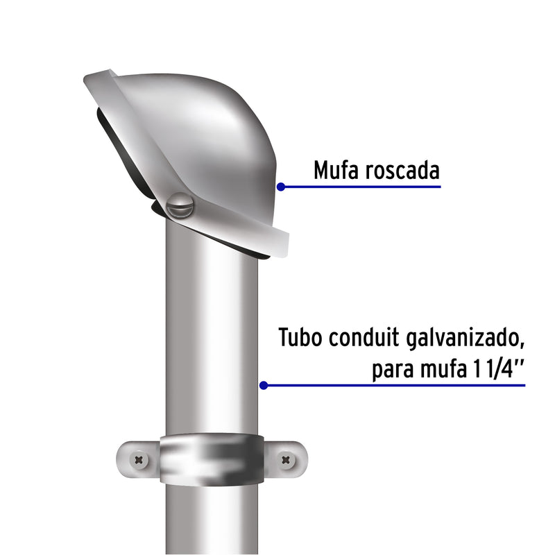 Mufa para Acometida 1"1/4 (32 mm) Volteck