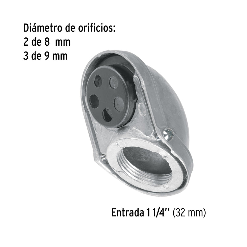 Mufa para Acometida 1"1/4 (32 mm) Volteck