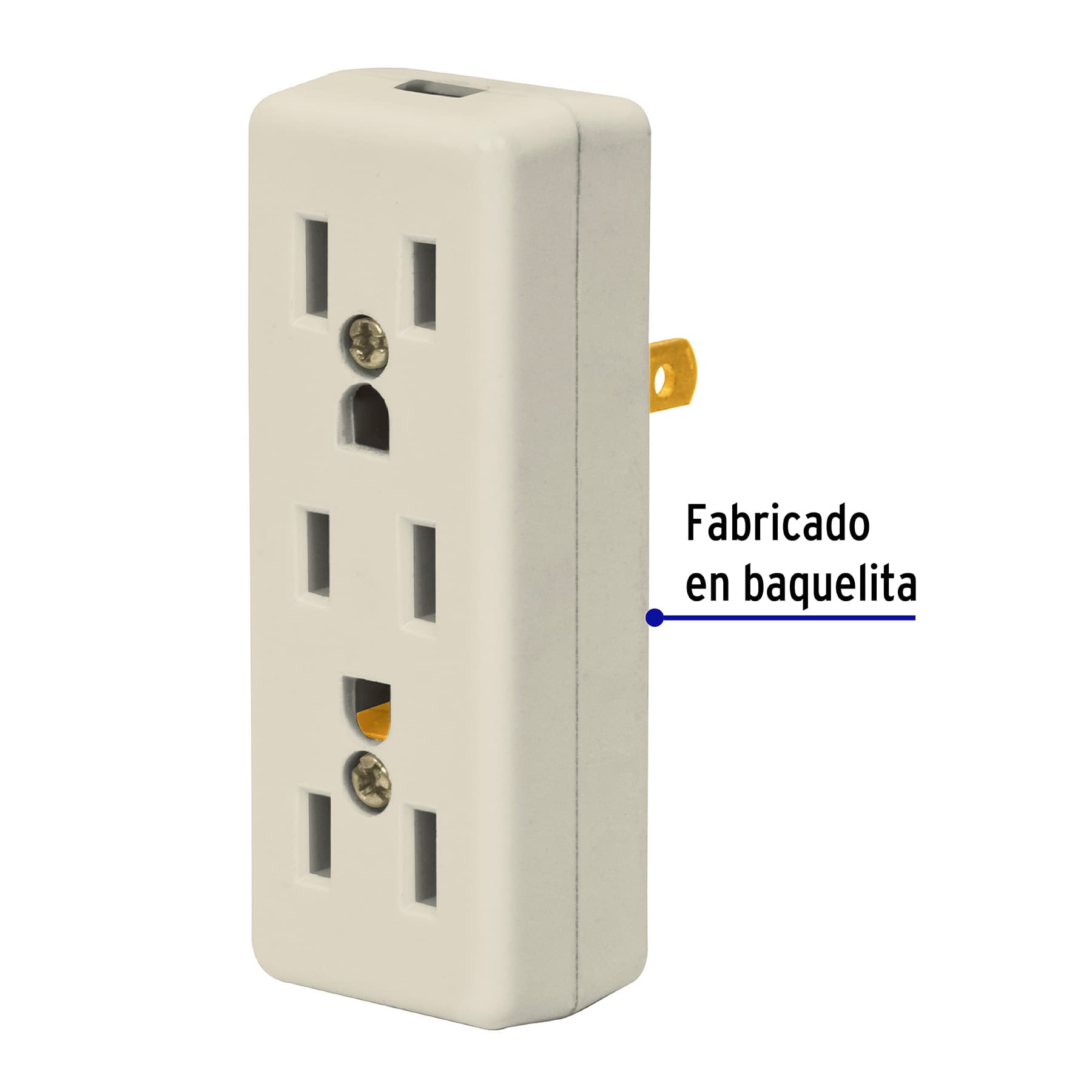 Multicontacto Triple 2P + T con Clavija Volteck
