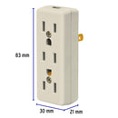 Multicontacto Triple 2P + T con Clavija Volteck