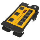 Multicontacto Supresor de Picos  8 Entradas 1,200 Joules Uso Industrial Volteck