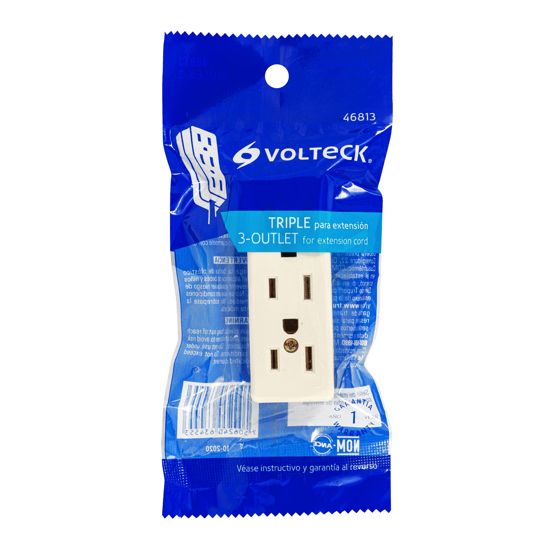 Multicontacto Triple 2P + T para Extension Volteck