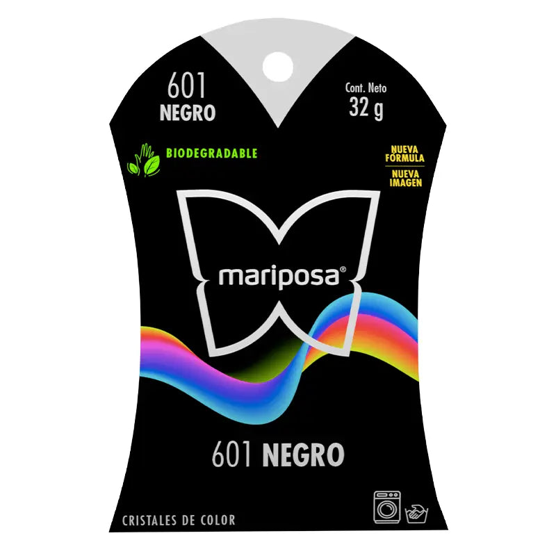 Colorante para Ropa Cristales Mariposa Negro 601