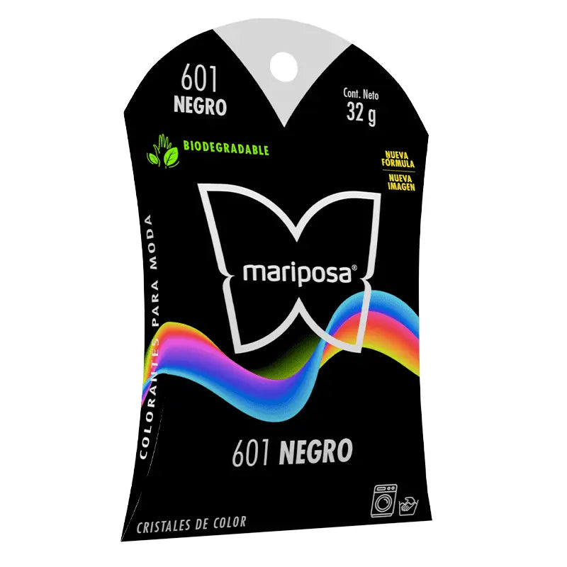 Colorante para Ropa Cristales Mariposa Negro 601