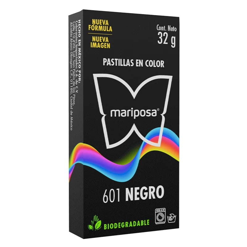 Colorante Mariposa Negro 601