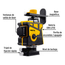 Nivel Laser 25 mts 12 Lineas Recargable Pretul