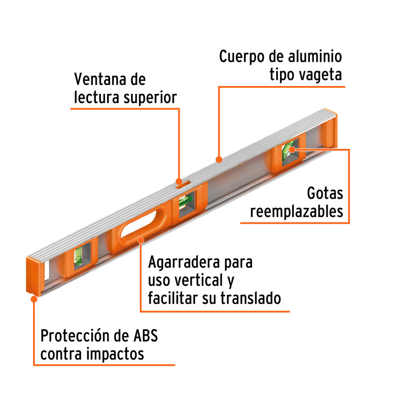 Nivel de Aluminio Profesional Truper 24"