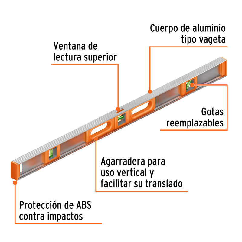 Nivel de Aluminio Profesional Truper 36"