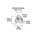 Nudos (Perros) para Cable Fiero 1/8" (3 mm) por Pieza