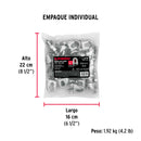 Nudos (Perros) para Cable Fiero 3/8" (9.5 mm) Bolsa 20 Piezas