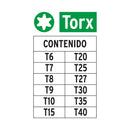Juego de 12 Puntas Torx Largo 2" Truper Expert