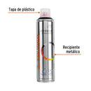 Pintura en Aerosol Bote Esbelto 400 ml Truper Negro Mate